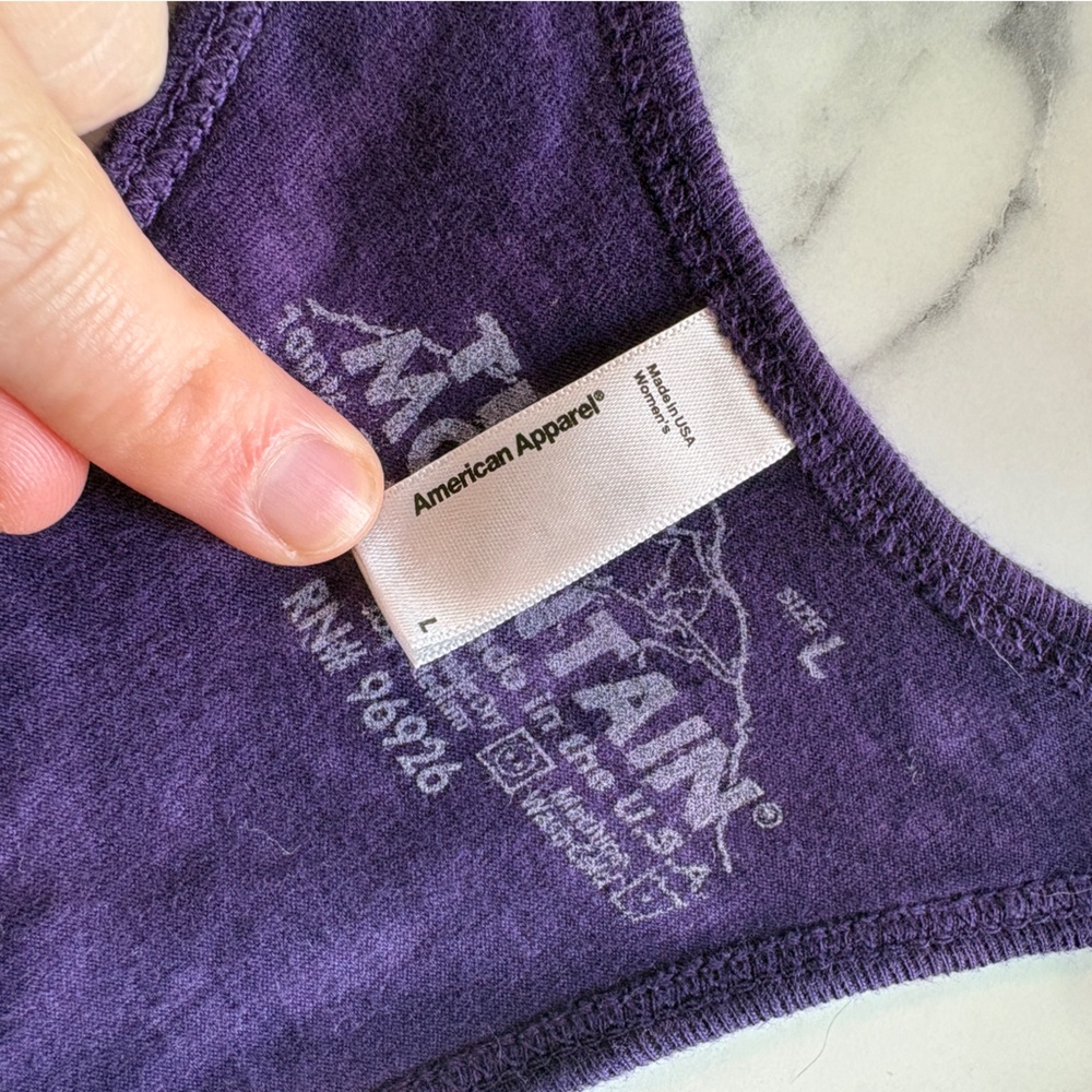 The Mountain/American Apparel Purple Tie Dye Alien Tunic Tank Dress - Large - Picture 4 of 8